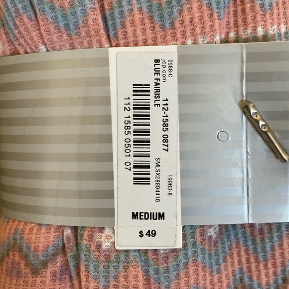 AMBRIELLE THREE PIECE BLUE FAIRISLE PJ SET SIZE MEDIUM 🌟NWT🌟 - Picture 6 of 8